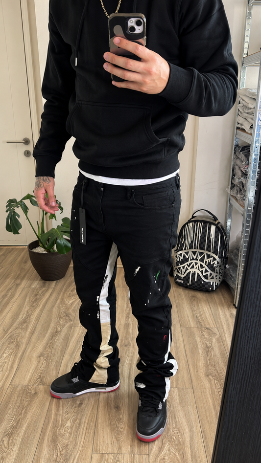 FLARED JEANS PATCHWORK