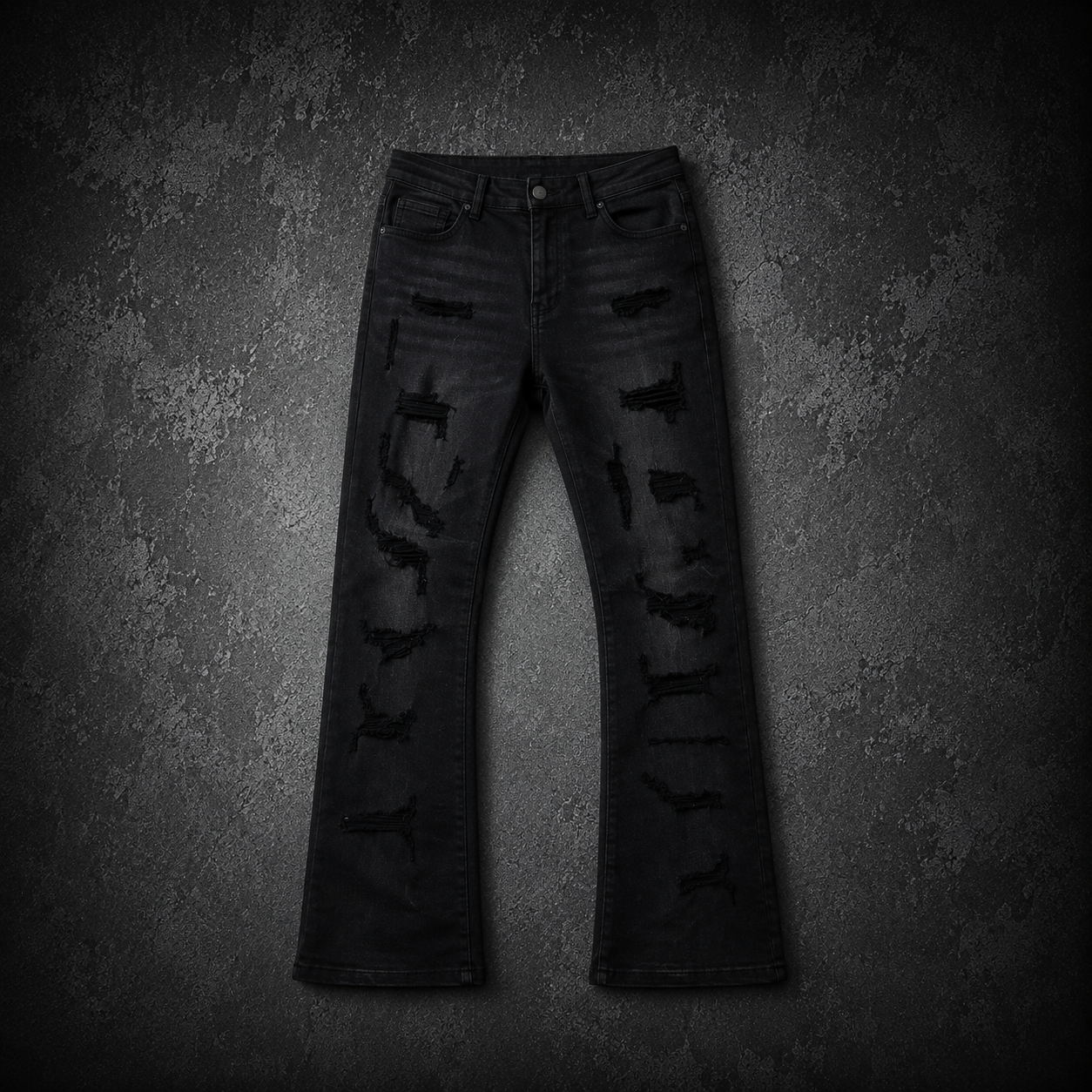 Flared Denim Black