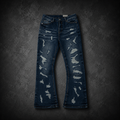 Flared Denim Blue