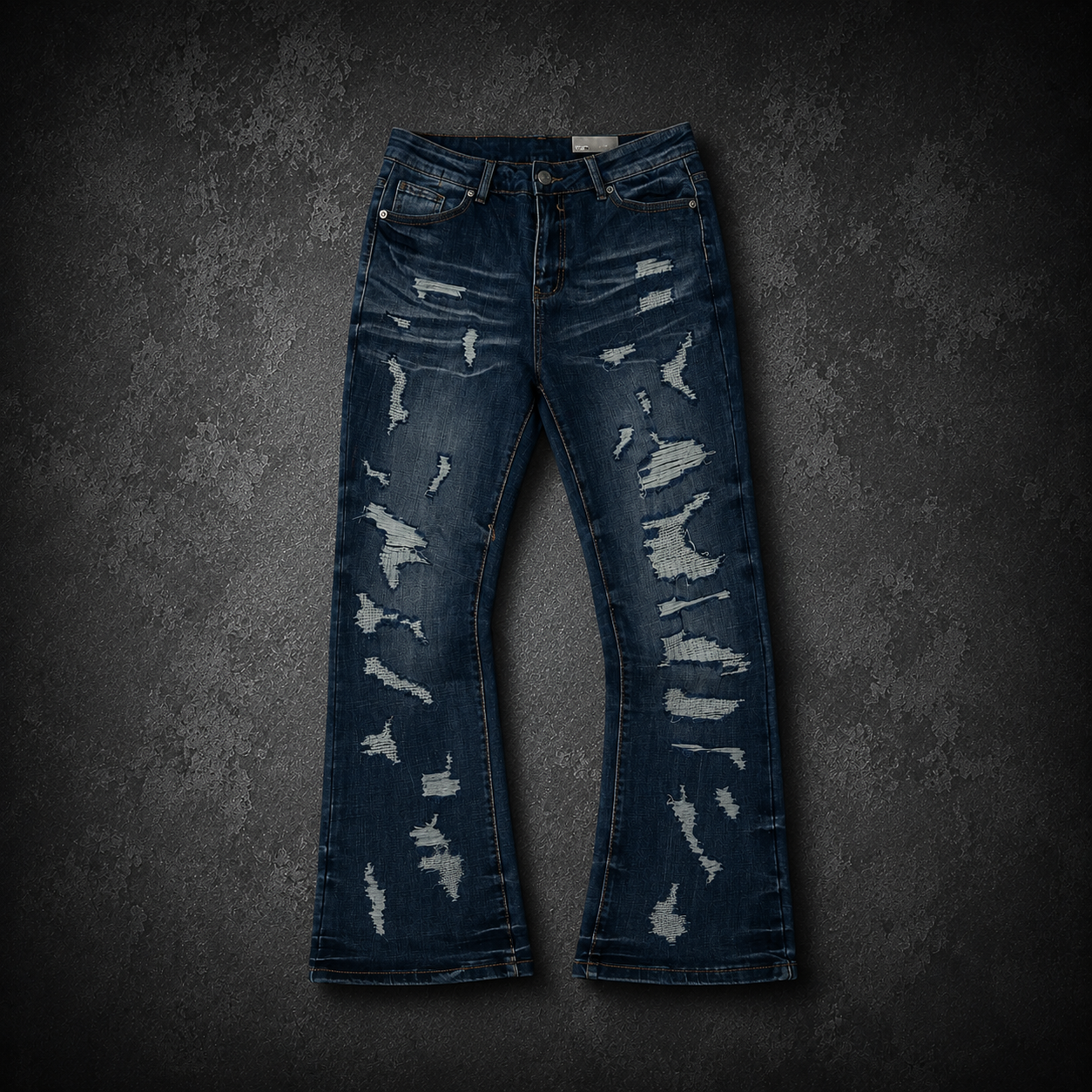 Flared Denim Blue